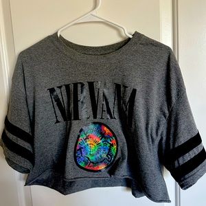 NIRVANA Custom Crop Top ❤️🧡💛💚💙💜